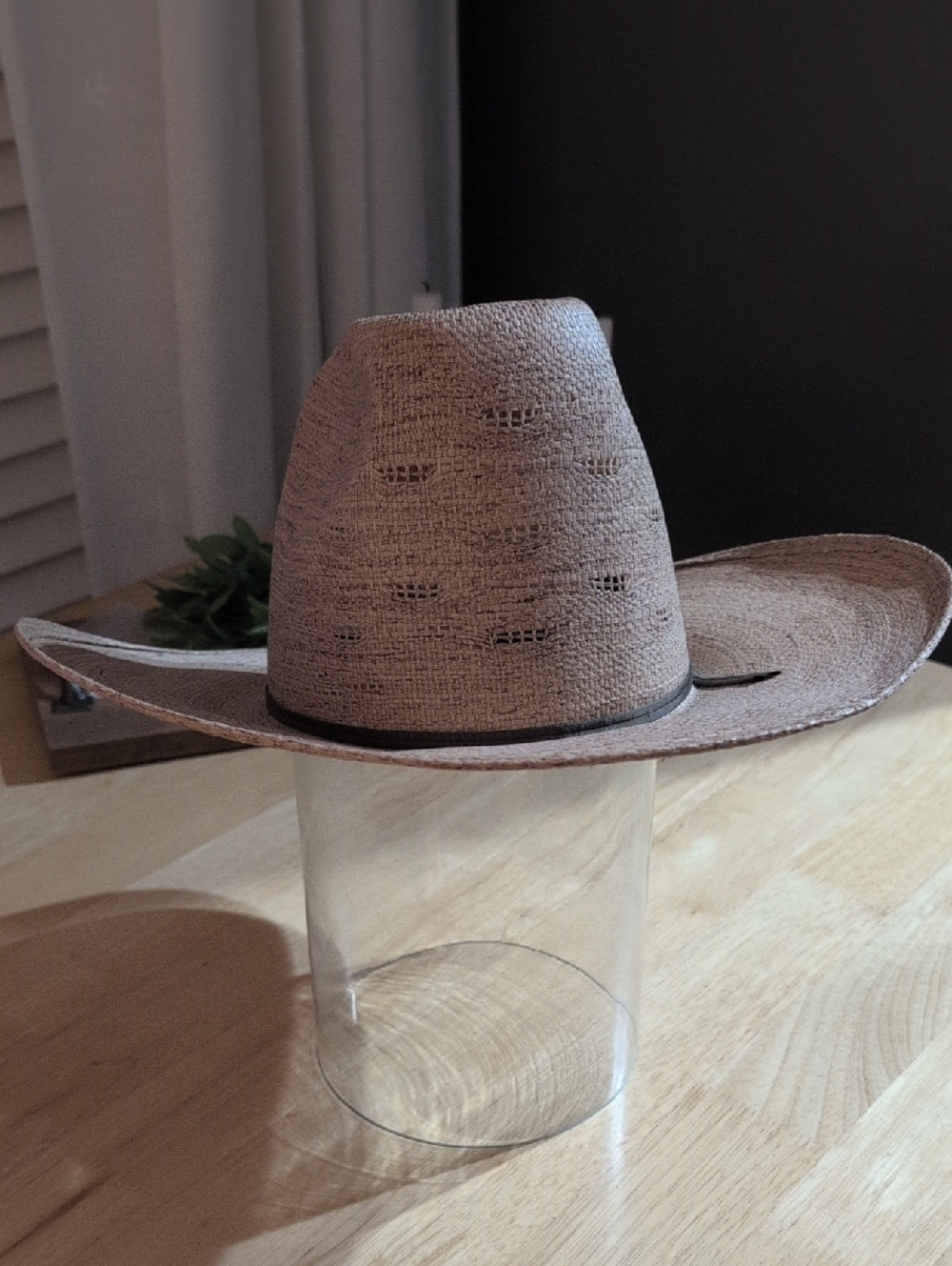 Miller Western Wear Vintage Wide Brim Straw Hat in Natural Tan